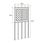DODATKI ZA KOVINSKE HIŠKE GLOBEL KOMPLET OKEN 1 SREBRNA 62 X 62 X 178 CM (WSPF) - slika 5